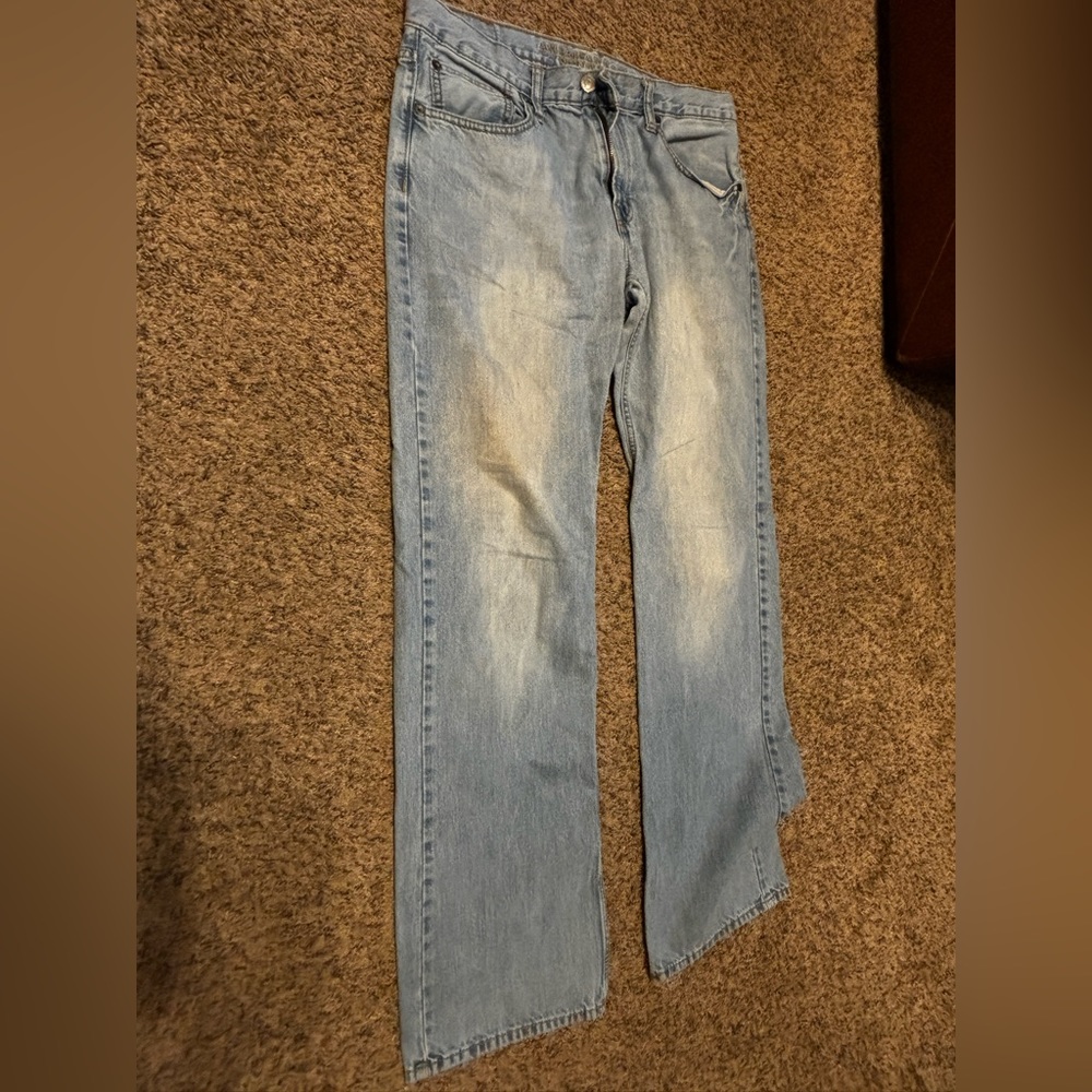 American Eagle Super Stretch Light Wash Boot cut Jeans Size 34/36